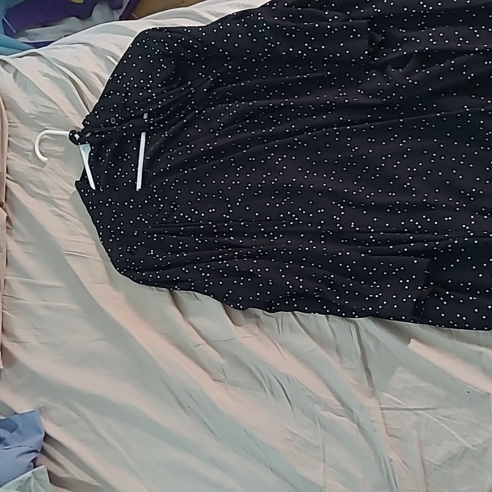 Uniqlo M polka dot dress